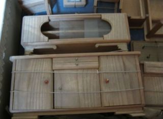 Alte Küchenmöbel   mit orginal Karton   Puppenhaus