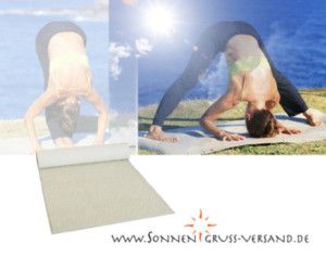 12) Yogamatte Schurwolle 2. Wahl Original Sonnengruß 75x200cm