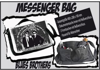 Messenger Bag Blues Brothers Retro, Schultertasche, Schultasche