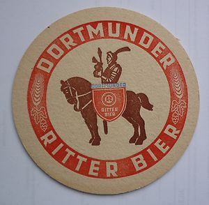 alter Bierdeckel   BD   Dortmunder Ritter Bier   BF313 0213