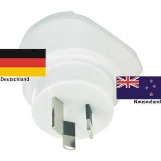 Design Reisestecker Adapter für Neuseeland auf Deutschland Schuko