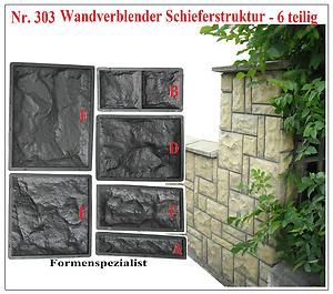 Gießformen Schieferstruktur Wandverkleidung Nr. 303