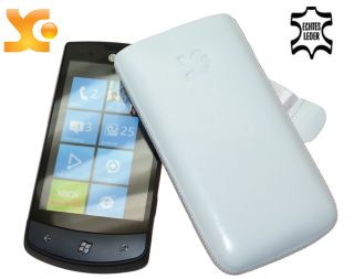 SunCase Etui Tasche Lederhülle für LG E900 Optimus 7