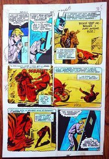 BATMAN #327   ORIGINAL ART, from 1980   Hand Painted DC Comic Art