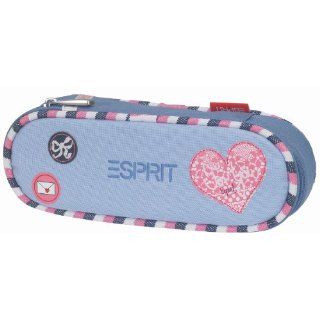 ESPRIT Schlamperetui Pencilcase Petite Romance Oval hellblau 