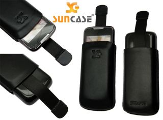 SunCase Etui Tasche Samsung GT B7722 DuoS / SCHWARZ