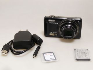 Olympus VR 330 14.0 MP Digitalkamera   Schwarz 4545350034092