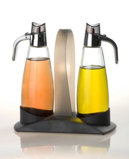 Herevin Öl & Essig Set 300cc Essig Ölspender Glas Deko Glasflasche