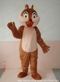 Chip AND Dale Chipmunk SQUIRREL 2 ADULT MASCOT COSTUMES