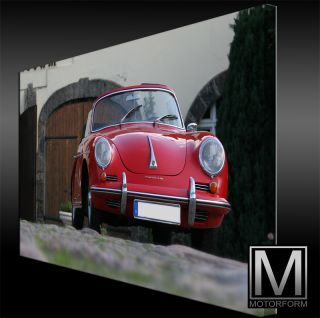 Porsche 356   echte LEINWAND Bild Canvas ART Kunstdruck Leinwandbild