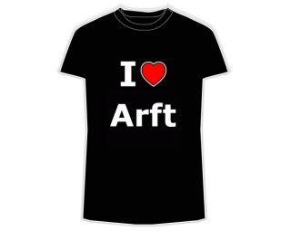 Shirt girlie I love Arft S 3XL