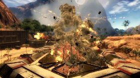 Gigantische Explosionen stehen bei Just Cause 2 an der Tagesordnung.