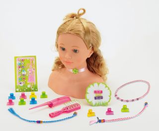 Princess Coralie Frisierkopf groß + Zubehör Kinder Spielzeug Frisör