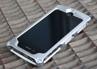 Iphone 4 ALU XEXEED 358 COVER HÜLLE CASE tasche metall SILBER