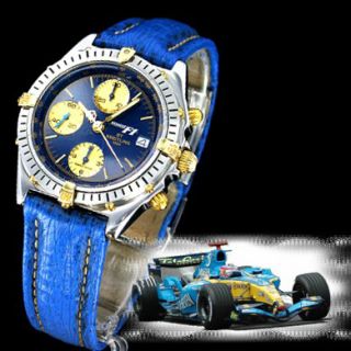 BREITLING Uhr Chronomat F1 Formel 1 Renault Stahl Gold Alain Prost