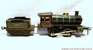 Uralt Bing Dampflokomotive Uhrwerk Lokomotive Lok Spur 0 um 1920