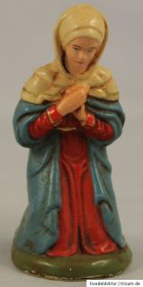Alte Maria Josef König Krippe Krippenfigur Weihnachten 10 cm hoch