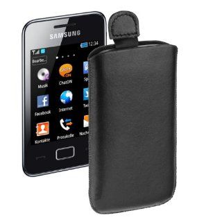 Yayago Easy Etui Tasche schwarz für Samsung Star 3 S5220 inkl. dem
