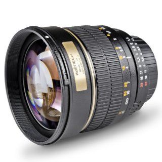 Walimex Pro AE 85 mm 11,4 IF UMC Objektiv für Nikon 