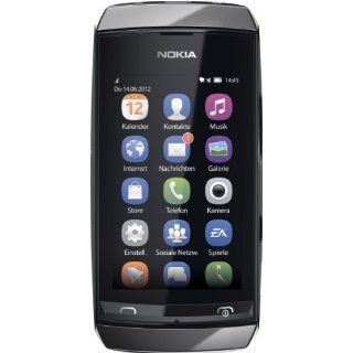 Nokia Asha 305 Smartphone 3 Zoll dunkelgrau Elektronik