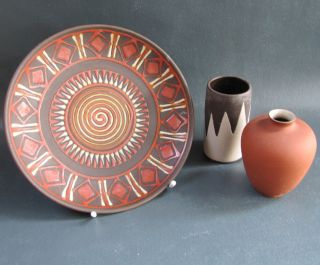 Kellinghusen Fayencen Keramik Vase Zacken Dekor Ziervase Wilhelm von