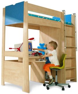 Jugendzimmer/Kinderzimmer Komplet Hochbett Schreibtisch