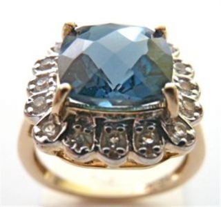 Harry Ivens IV Ring GG 375 Tansanite und Diamanten
