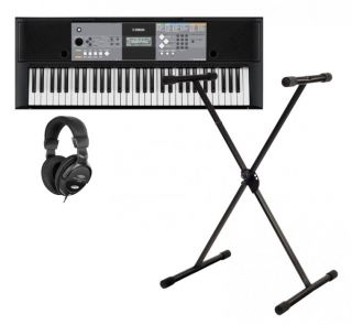 Yamaha PSR E233 Keyboard & Ständer & Kopfhörer Set Einsteiger Piano