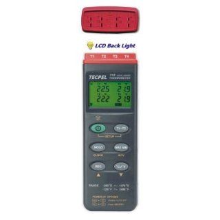 Quad Input Digital Thermometer Data Logger   Tecpel 