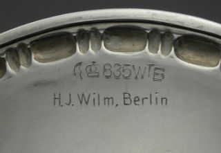 380D Ovale Art Deco 835 Silber Obst Schale Wilhelm Binder   H.J. Wilm