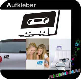 Kassette Cassette Musik Wandaufkleber Sticker Folie Wandtattoo