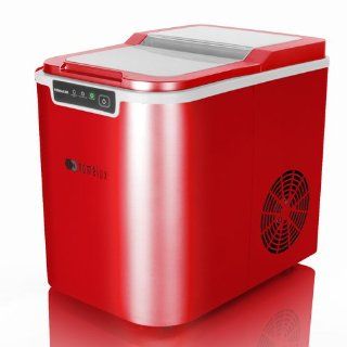 Homelux Eiswürfelmaschine ICEM02 Rot Küche & Haushalt