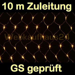 LED Netz Lichternetz außen warmweiß 160 LED 1,2 x 1,9 m