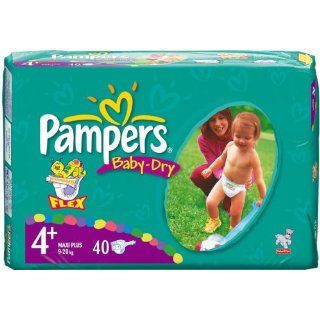 Pampers Maxi Plus 9 20kg, 40er, Baby Dry Baby