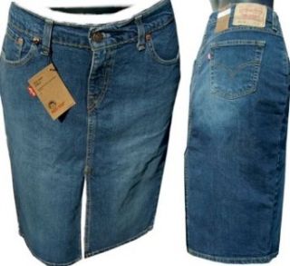 LEVIS Jeans ROCK JEANSROCK Hüftrock Sexy hoch geschlitzt Gr L 