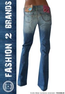 REPLAY Electra WV411 Damen Jeans Hose W25 L34 Blau Neu