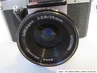 PORST FX 4 Spiegelreflexkamera mit ENNA München Lithagon 2,8f 35mm