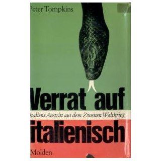 Verrat auf italienisch Peter Tompkins Bücher
