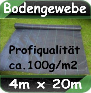 80m² BÄNDCHENGEWEBE 100g/m² Unkrautschutzgewebe Kiesunterlage