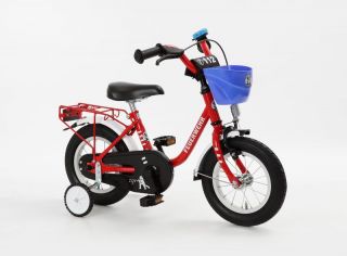 Kinderfahrrad 14 Zoll FEUERWEHR mit Fahrradkorb NEU 411 FW 74