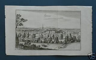 Merian d. Ä.   LIEBENAU bei Nienburg   Kupferstich 1654
