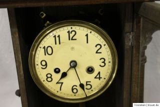 Gründerzeit Historismus Wanduhr Pendeluhr Regulator Uhr Clock Nuss um