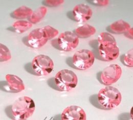 1000 rosafarbene Diamanten , Streuen , Deko , Hochzeit