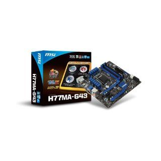 MSI H77MA G43 Desktop Motherboard   Intel H77 Express 