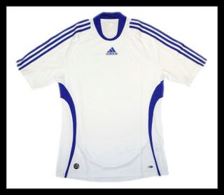 Adidas Regular Trikot Shirt weiß blau ClimaCool Tee L