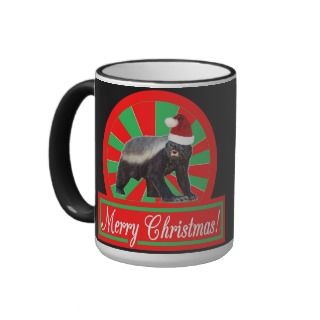 Merry Christmas Honey Badger Coffee Mug