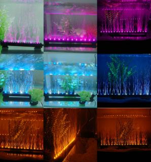 Neu 6/12/18/24 Led Aquarium Bubble Maker unterwasser Beleuchtung