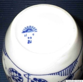 ältere Teedose Vorratsdose Dose Porzellan Indisch Blau Japan