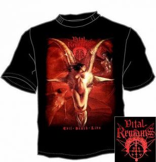 VITAL REMAINS Goat Death Metal Mens T Shirt Size M