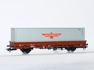 Märklin 00760 11 Rungenwagen mit 40 Container AMERICAN PRESIDENT